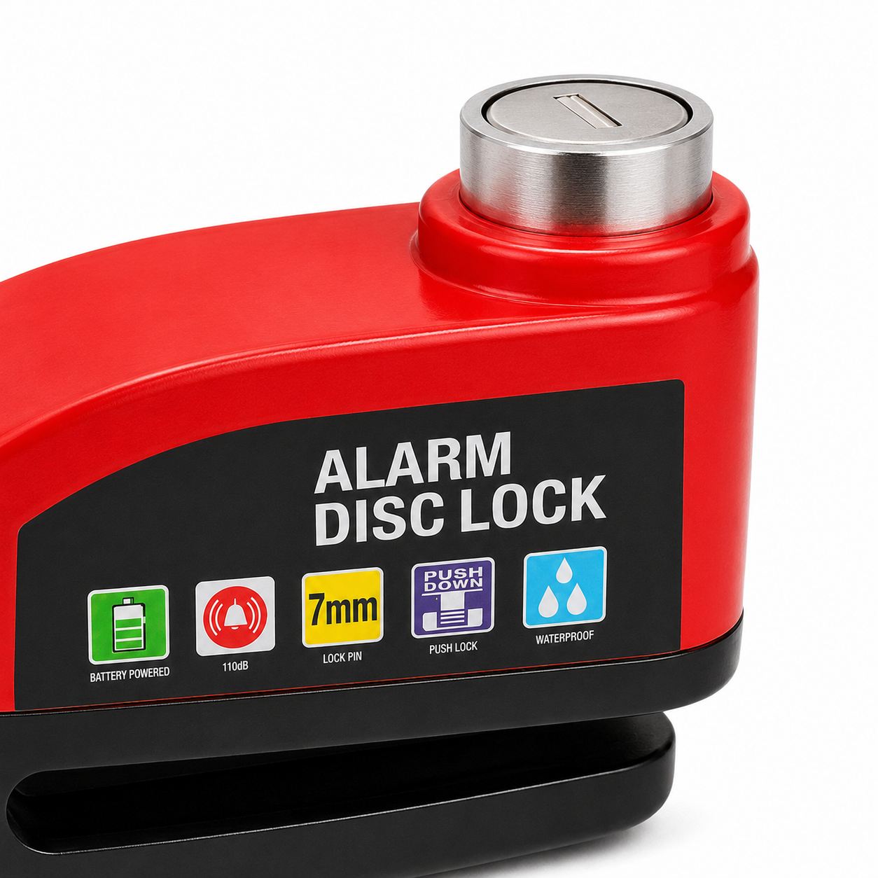 قفل دیسک آژیر دار موتور سیکلت موتولاک